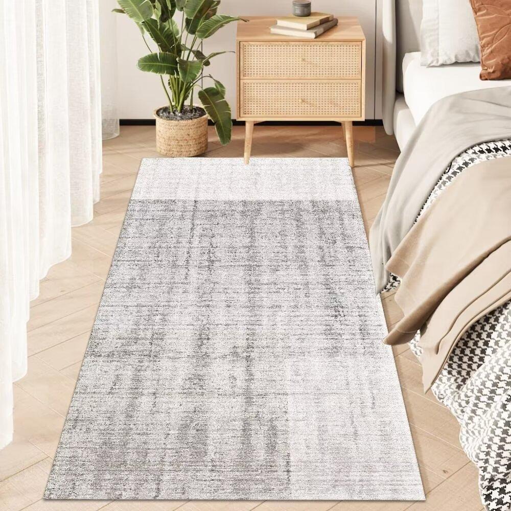 Modern Carpet for Bedside Soft Bedside Rugs Large Living Room Floor Mat Rectangular Balcony Mats Simple Room Decoration Runner