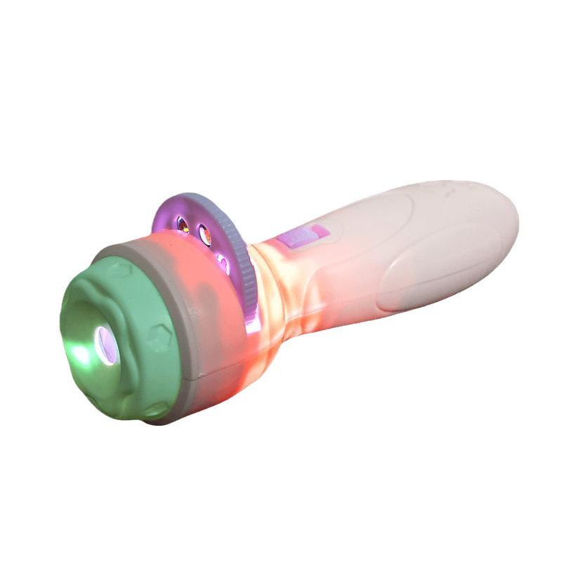 Children's Projection Flashlight: Early Education Cognitive Toy with Luminous Cartoon Patterns for Bedtime
