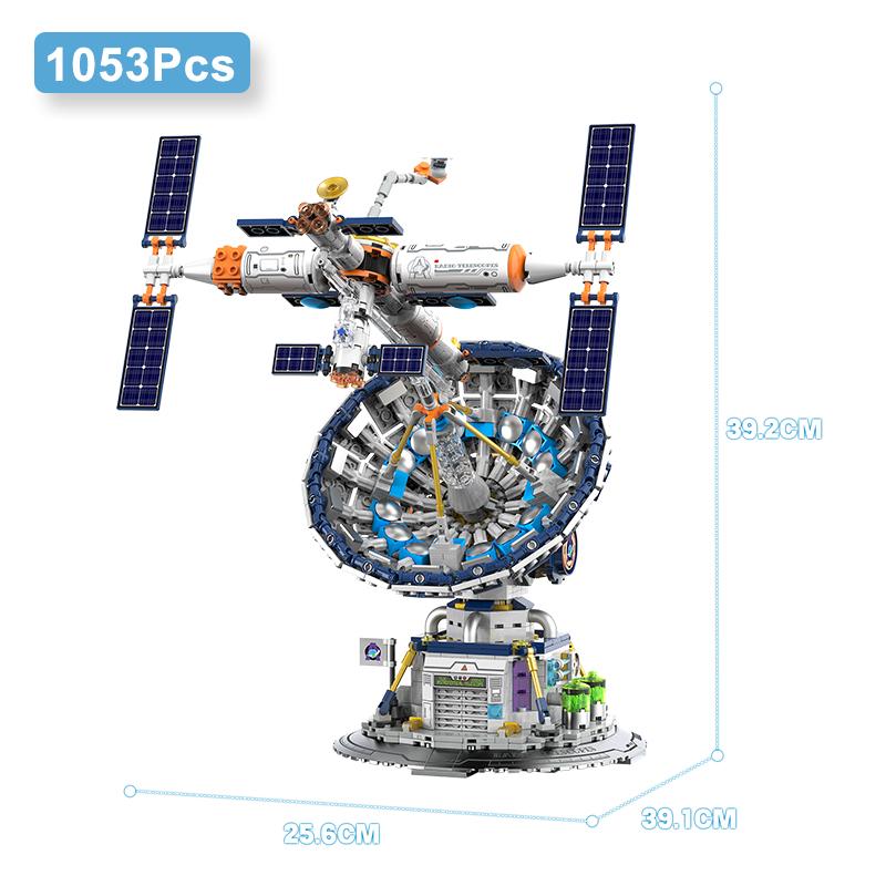 High-Quality Technical High-Quality 1053Pcs Space exploration High-Quality Radio High-Quality Telescope High-Quality Building High-Quality Blocks