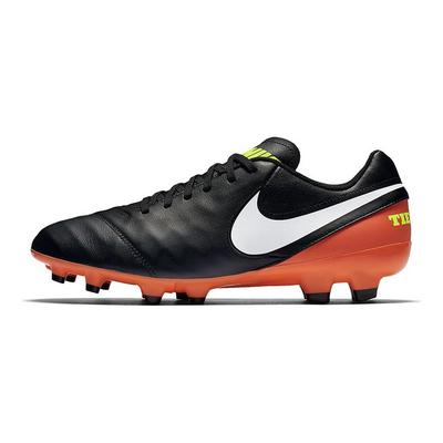 Tiempo Genio 2 Scarpe da Calcio Uomo Basse Nero/Arancione/Giallo Fluo 819213-018