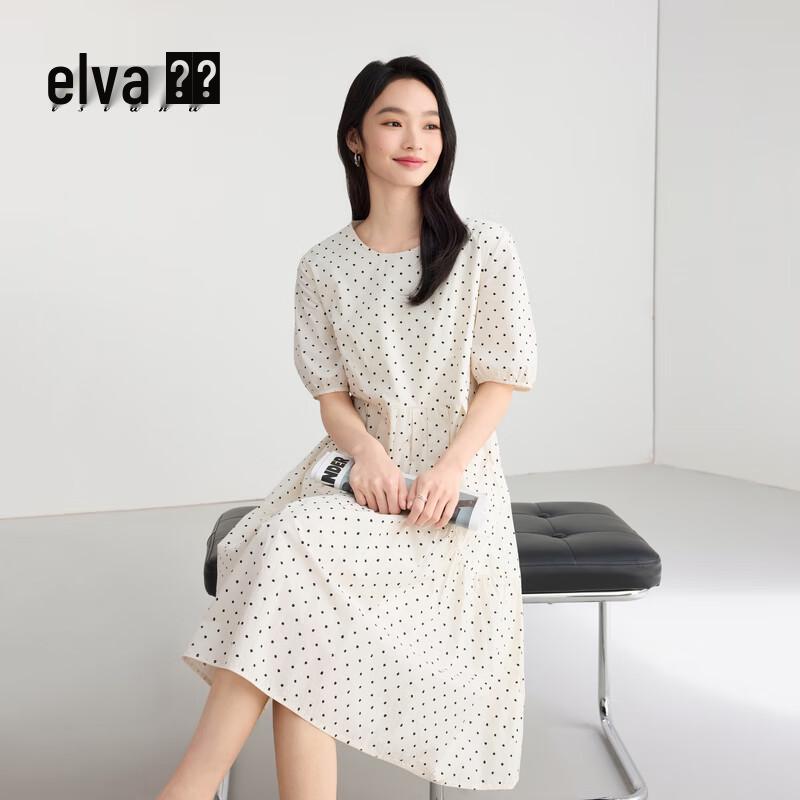 

Elva Island Women s Polka Dot Midi Dress M
