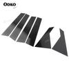 For Kia Forte Sedan 2019 2020 2021 Car Pillar Posts Door Window Trim Decorative Panel Sticker Gloss Black 8Pcs