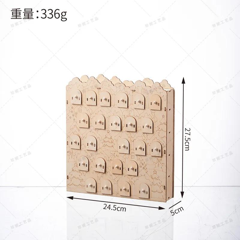 Beliebte Weihnachtsdekorationen Weihnachtsmann Haus Beleuchtung Tisch Heimdekorationen Weihnachten Holz Kalender Häuser