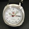 SEIKO 5 AUTOMATIC JAPAN MENS 6619A VINTAGE ARABIC WHITE DIAL WATCH a702443-5 R124-a702443