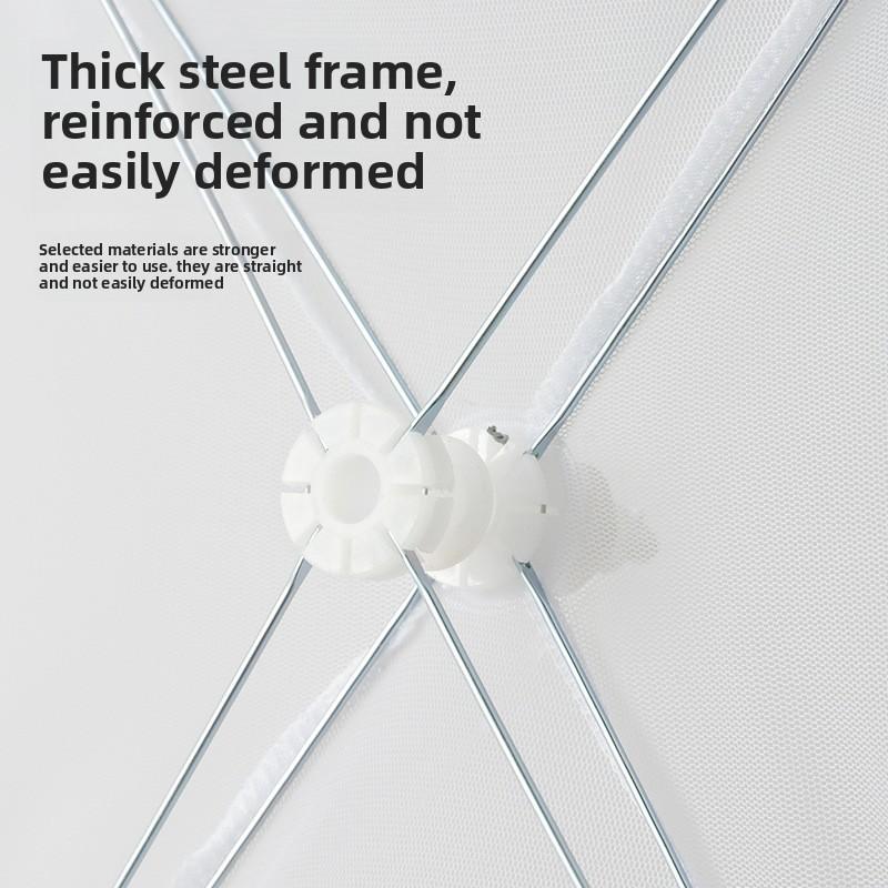 Foldable Food Cover, Encryption Mesh Anti - Insect & Dustproof, Thickened Steel Frame, Kitchen Table Food Protector