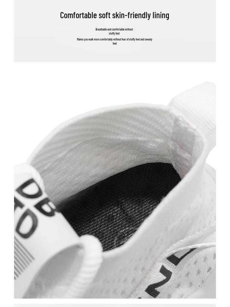 Koreanischer Stil Herren Übergröße Leichte Atmungsaktive Socken-Sneaker - Trendige Lässige Vulkan-Sportschuhe