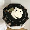 1PC cat, Christmas Automatic Open/Close Umbrella with Windproof, 8-Rib Sturdy Canopy, Durable Ribs, Fashionable Design, Outdoor Accessory, Fun Prin, H