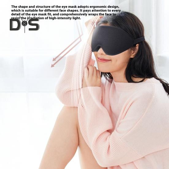 3D Sleep Cover Memory Foam Eye Masque Eyeshade Blindfold Sleeping Aid Eye Cover Soft Breathable Eye Cover for Travel