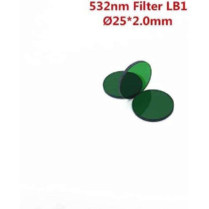 252.0mm LB1 Green Glass VG9 532nm Bandpass Filter