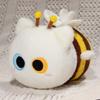 Cute Cat And Bee Plush Toy With Short Pile Fabric For Kids And Girls Gift