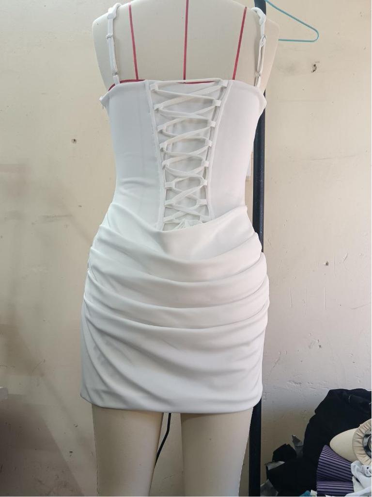 2026 Frühling/Sommer Damen Elegantes Faltenkleid mit Taillenbetonung