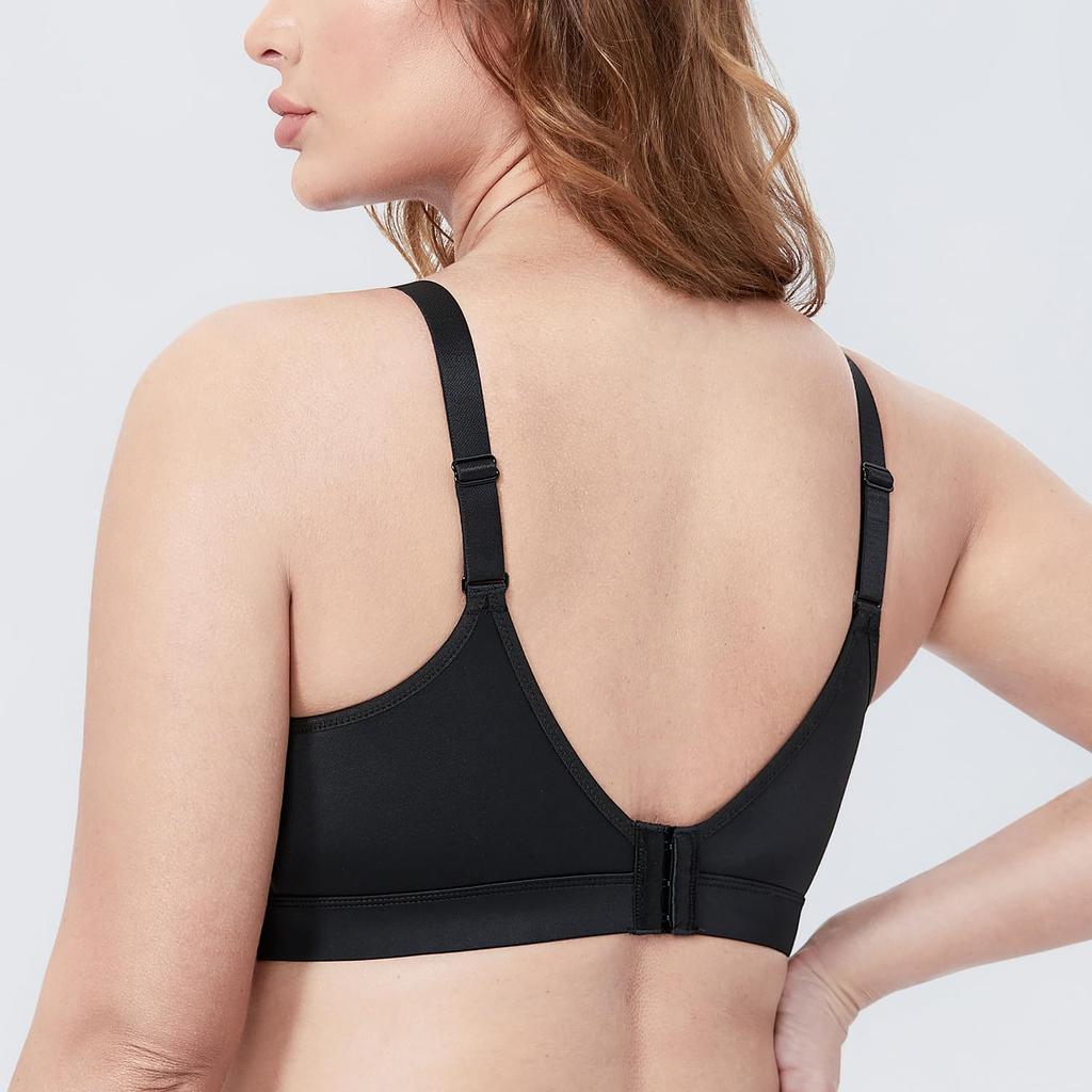 Large Full No Large Size Plus E95 [DELIMIRA] Bra, Size, Women's, Non-Wired, Cup, Pads, Support, Underwear, Size, Black,