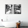 Baño WC Bling Póster Papel Higiénico Moda Sexy Mujer Impresión Pintura Lienzo Arte de Pared Imagen Moderno Lavabo Decoración del Hogar