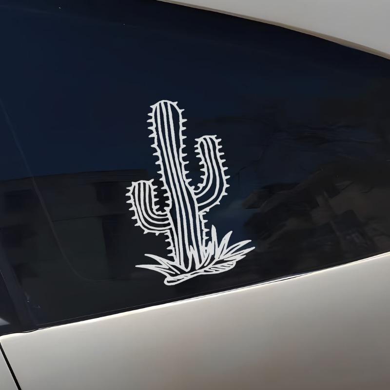 Adventure natural desert cactus car sticker can be affixed to motorcycle glass notebook waterproof  creative car sticker