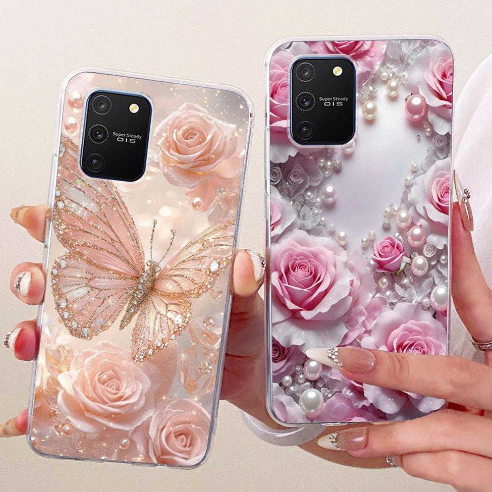 Clear For Samsung S10 Lite Case Cute Fashion Butterfly Funny Painted Casing For Samsung Galaxy S10 Lite SM-G770F SM-G770U1 Cover