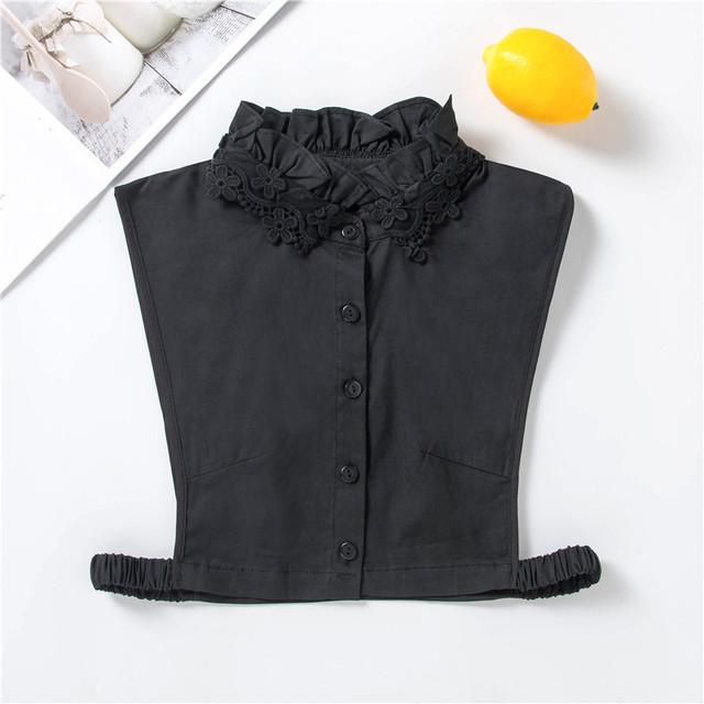 43 Styles Faux Col Stand Revers Chemise Col Détachable Femmes Dentelle Florale Faux Col Demi-Chemise Chemisier Faux Col