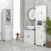 Bathroom Sink Cabinet Under Sink Furniture With Double Door And Adjustable Shelf 60x30x60cm White