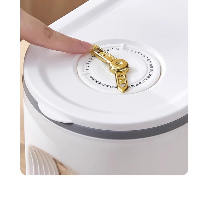 20 Jin Sealed Rice Storage Bucket: Insect & Moisture-Proof, Food-Grade, High-End Home Use Container