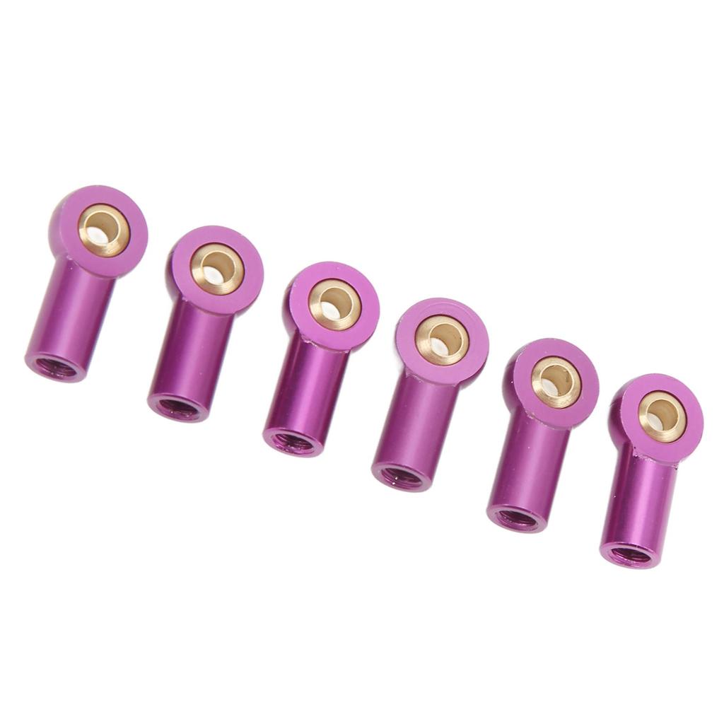6Pcs Aluminum Alloy M3 Link Rod Tie Rod End   Head Joint Holder for 1Celsius10 RC Car
