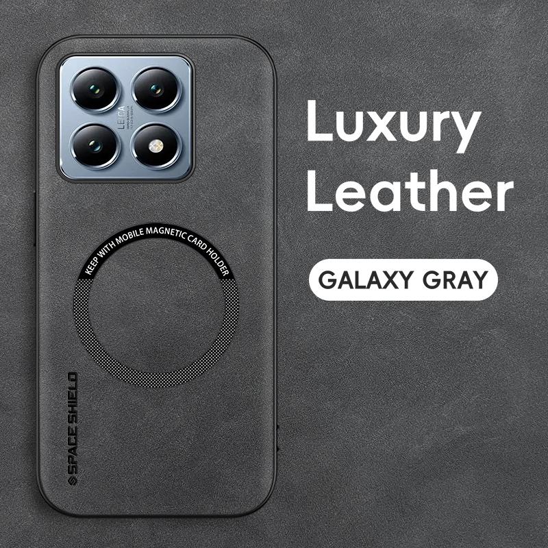 Magnetic Retro Leather Soft Case For Xiaomi 14T Pro Xiaomi14TPro 5G Wireless Charging Phone Case Cover