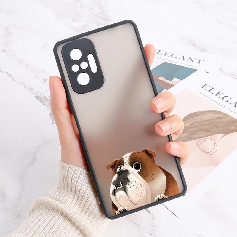 

Чехол для Redmi Note 11Pro 8 9 10 11 12 Pro с изображением Бостон-терьера, мопса, французского бульдога. Задняя крышка для Redmi 10C 9 9A T 9C 8 7A. Матовые чехлы Redmi Note 12ProPlus