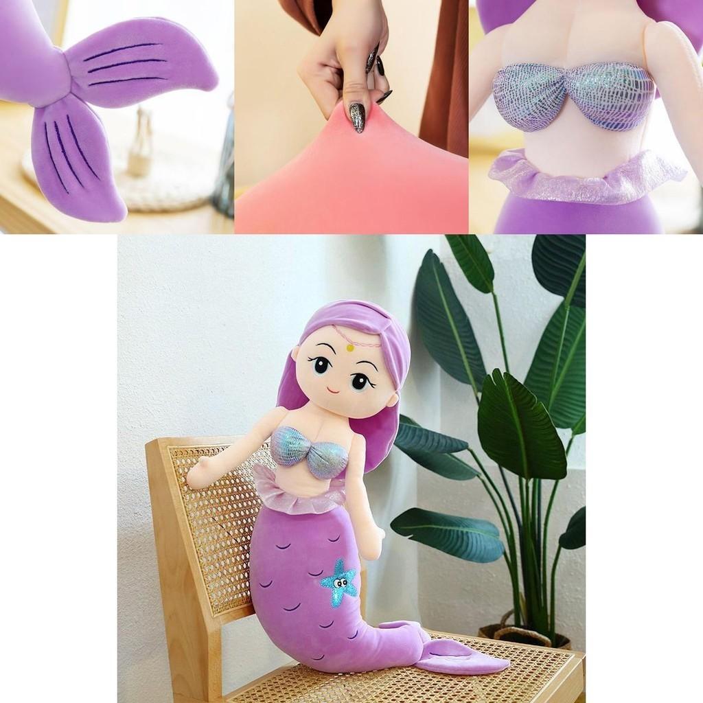 Adorable Mermaid Stuffed Plush Doll Soft Toy Perfect For Girls Birthday Gifts