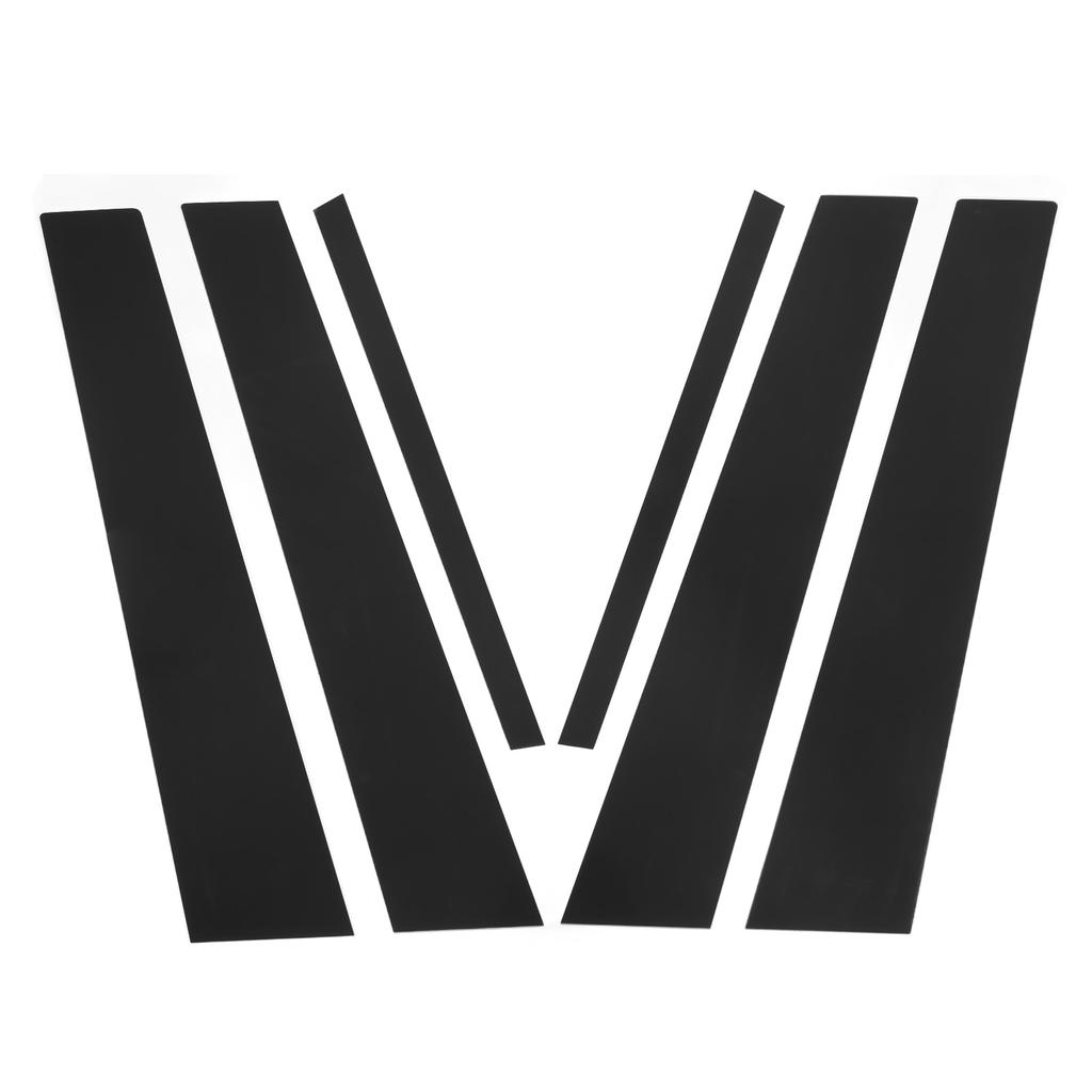 6PCS Door Window B C Pillar Cover Trim Glossy Black Mirror Decal Replacement for 3 Series F30 2013‑2019