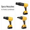 Cordless Leaf Blower 21V Turbo Snow Blower with 2 Batteries Fast Charger 80000RPM for Lawn Care Yard Garage Leaves Dust