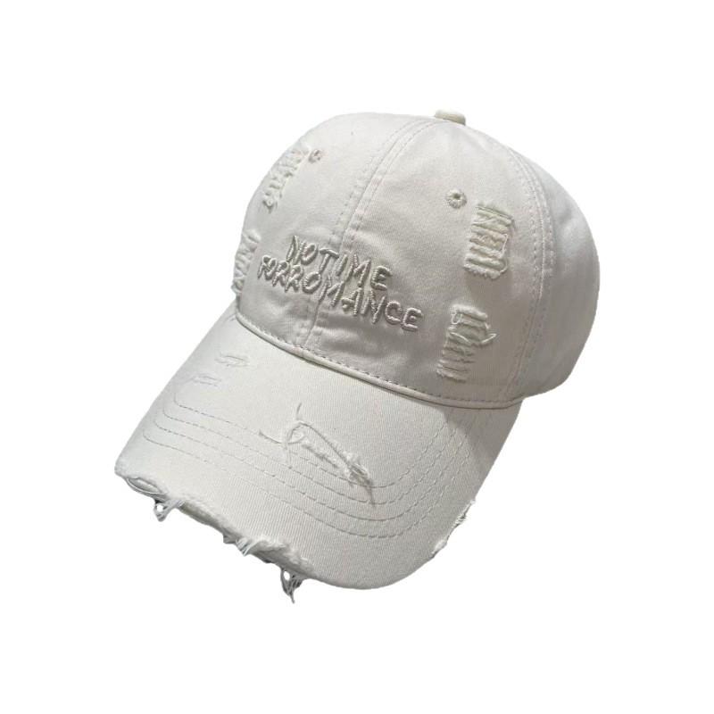 Trendy Baseball Cap Women Men: Double Embroidery, Washed Cotton, Small Face Fit, Soft Duckbill, Sunshade Hat
