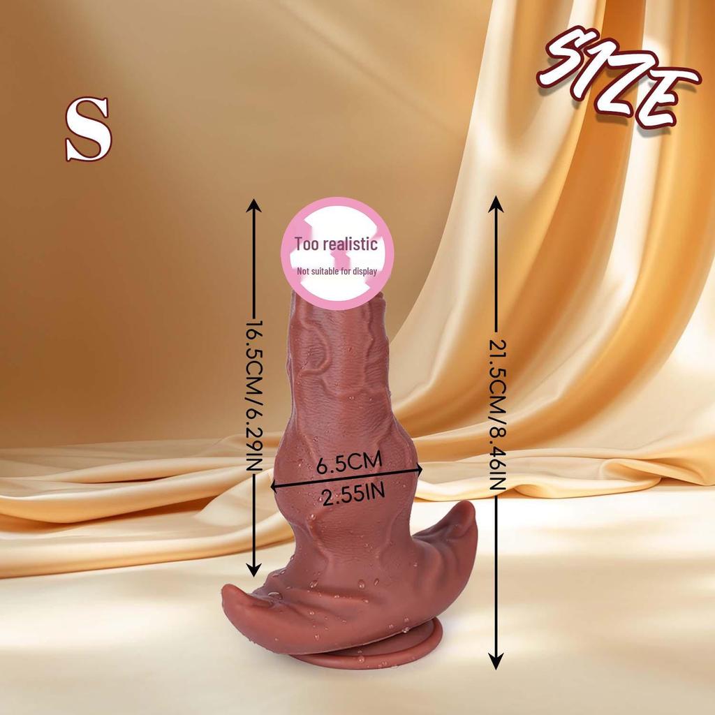 Grenzüberschreitender Silikon-Saugnapf-Dildo für Frauen - Realistisch, Manuell und Ideal für den Alleingang.