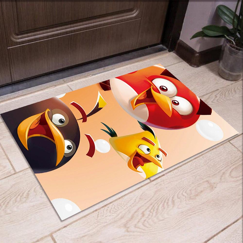 Angry Birds Printed Carpet,Rug,for Office Chair Living Room Bedroom Kitchen Room Decor Gifts.