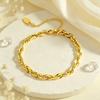 European and American Minimalist Style Bag Chain Bracelet for Men and Women, Hip-hop Style, Trendy, High-end, Versatile Thick Chain Winter Bracelet