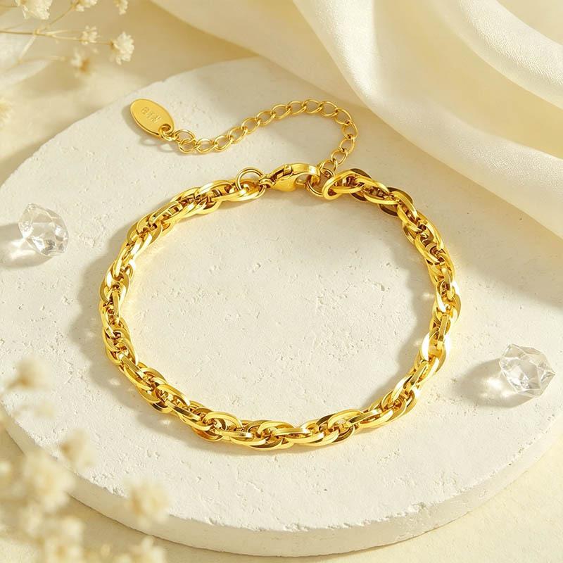 European and American Minimalist Style Bag Chain Bracelet for Men and Women, Hip-hop Style, Trendy, High-end, Versatile Thick Chain Winter Bracelet