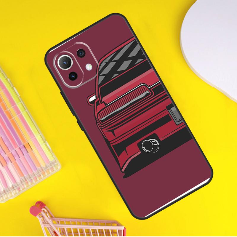 JDM COOL Car Cartoon Cover For Xiaomi 14 Ultra 13 11T 12T 13T 14T Pro POCO X7 X6 Pro X3 X5 F3 F5 M6 F6 Pro Case