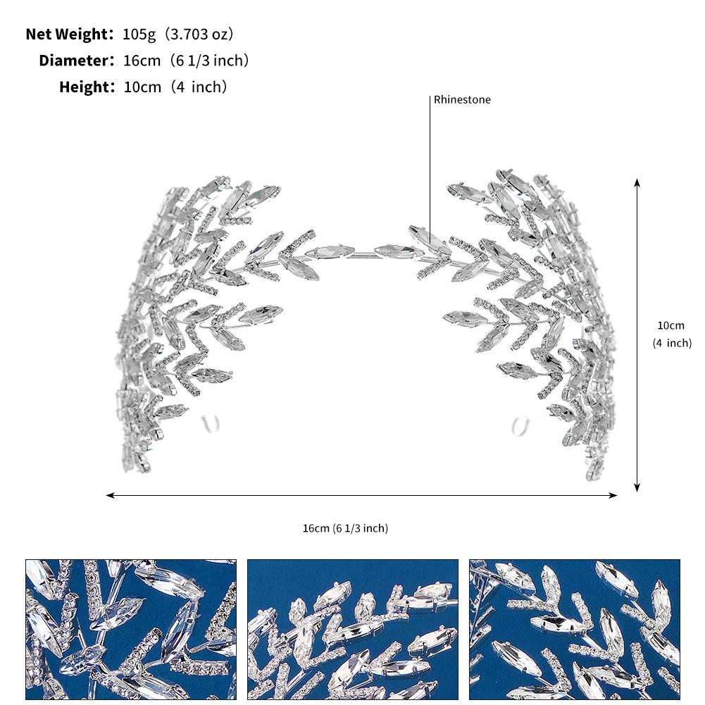 Nakrycie głowy dla panny młodej szeroka opaska wszechstronne wysokiej klasy dodatki ślubne do tańca akcesoria do włosów opaska z cyrkoniami