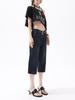 Women's Retro High-Waisted Slimming 7-Point Denim Capri Pants - Summer 2026 Collection
