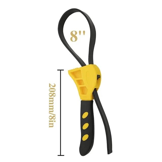 New Universal Rubber Strap Adjustable Wrench Use As Jar Opener Pipe Wrench Rubber Strap Wrenches Used By Mechanics Plumbers Tool