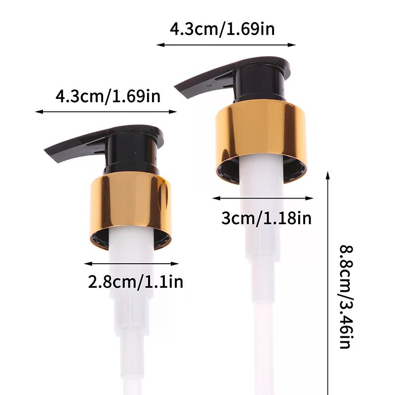 Pompe à Savon Tête de Pompe Liquide Tête de Distributeur de Lotion Tête de Type Poussoir Filetage 24/28 Flacon de Bain Shampoing Buse Poussoir Remplacer Tube de Pompe