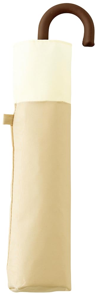 Because Folding Sun and Rain UV Umbrella, Umbrella, Women's, Protection, Two-Tone, Mini, Beige, B-013009