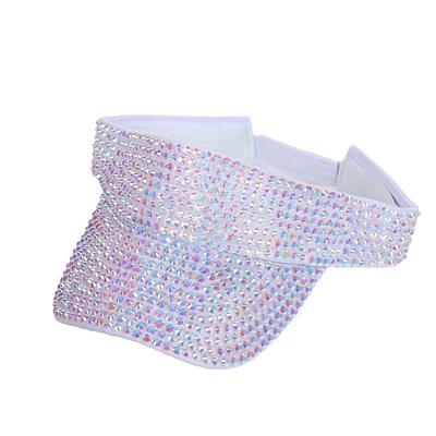 Cross-border Fashion Hollow Top Summer Hat Diamond Hat Rhinestone Trendy Brand All-match