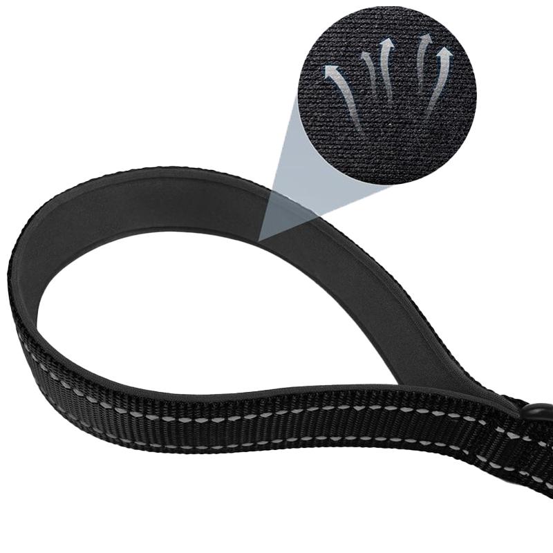 Dog Reflective Short Dogs Nylon for Dog Walking Rope Diving Material Dogs Leashes Zinc Alloy Lock Lockable 360 Degree Rotation