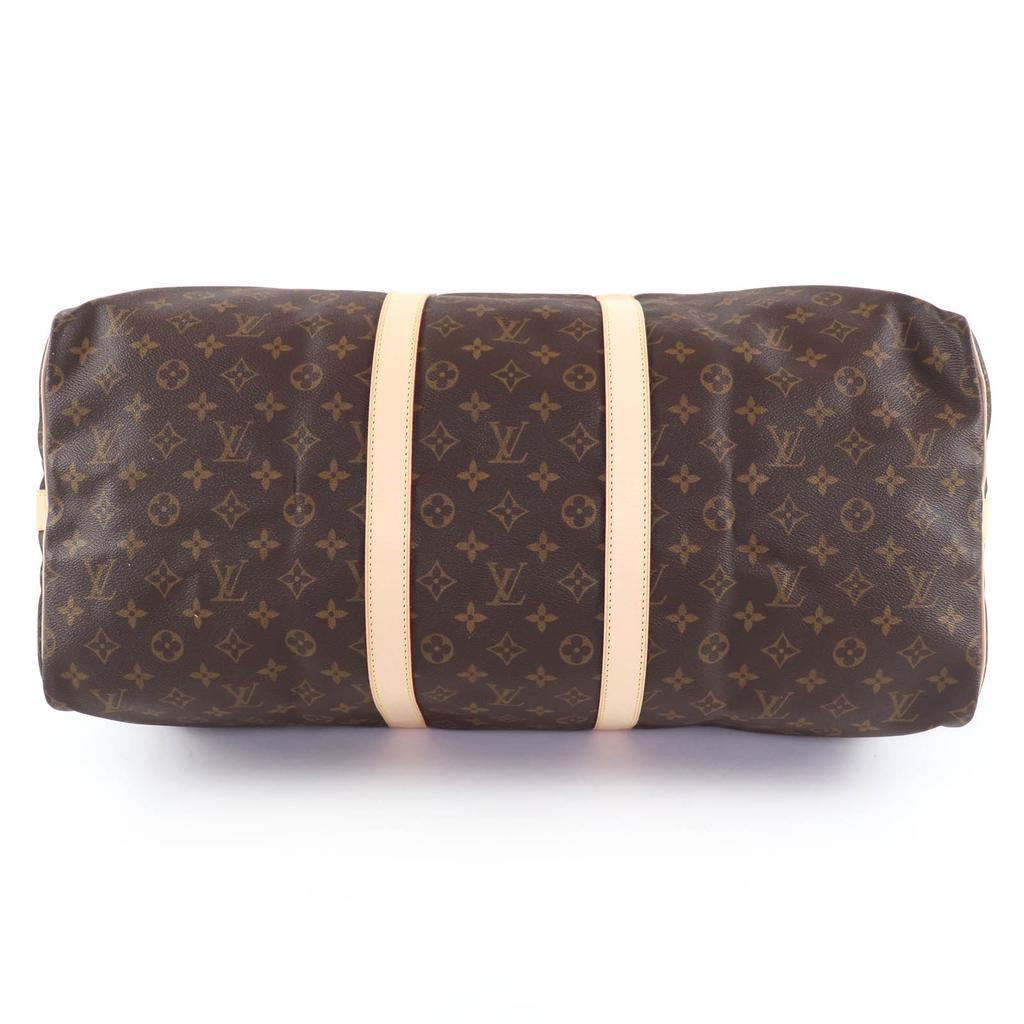 Ausgezeichnete LOUIS VUITTON Boston Tasche Keepol Bandoulière 55 Monogramm Canvas M41414 Gebraucht