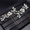 Vintage Wedding Bridal Pearl Flower Crystal Hair Pins