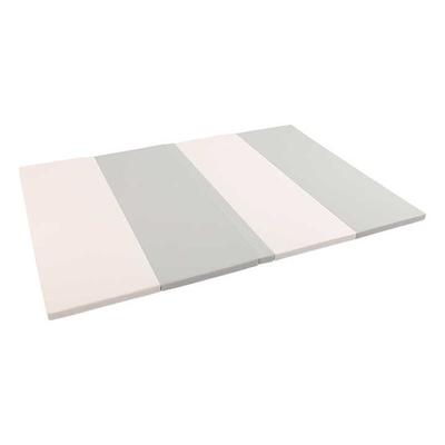 Satellite 200x100x4 Cm Four-piece Gymnastic Mattress - White and Grey