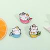 Charm Mermaids Cats Alloy Brooch Fashionable Lapel Accessory For Kids Friend Parties Casual Outfits