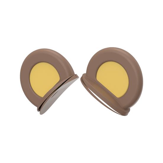 

1 пара украшений для шлема, милые съемные декоративные пластиковые устойчивые к ржавчине, ушки медведя для шлема, аксессуар для шлема коричневый