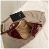 IELGY Soft Leather Retro Large-Capacity Bag Autumn Winter All-Match Commuter Cross-Body Dumpling Bag