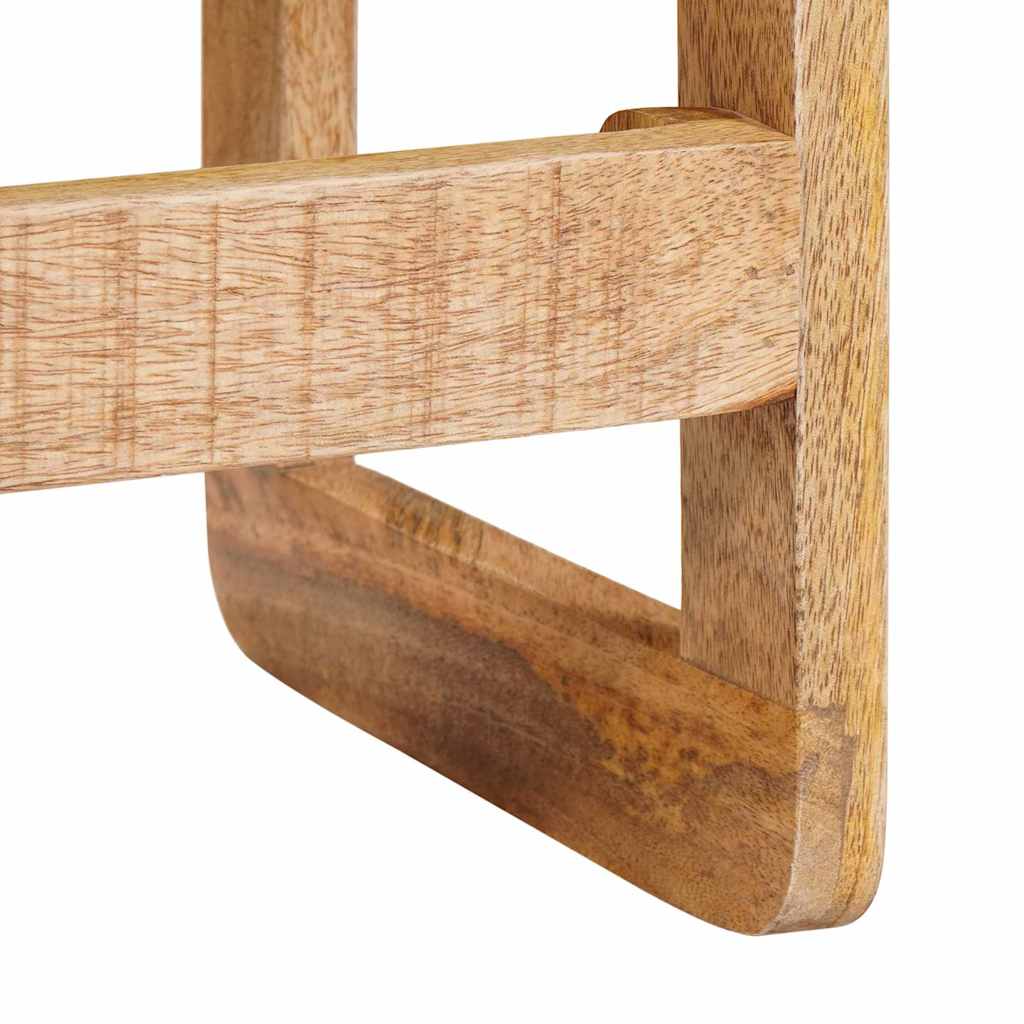 2 Piece Nesting Tables Brown 46 X 46 X 45 Cm Solid Mango Wood