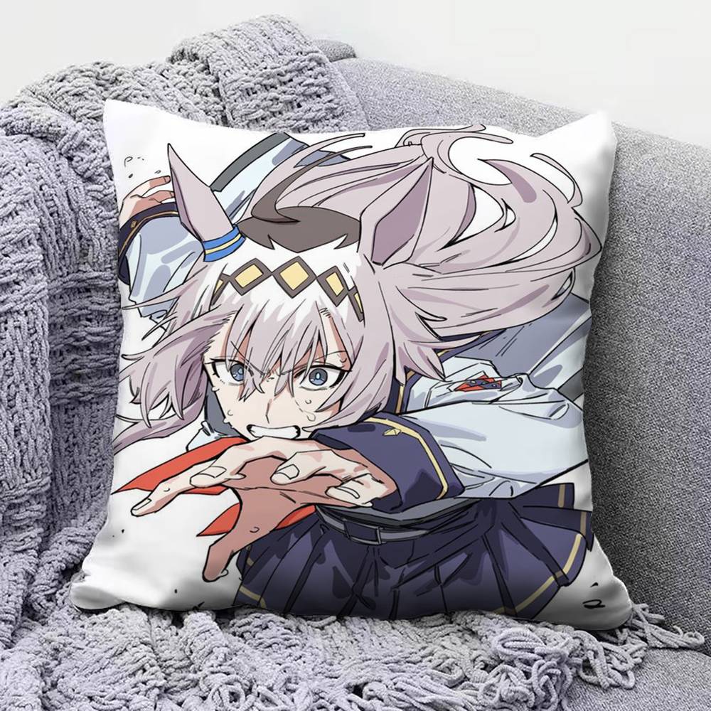 

Oguri Cap Tamamo Cross Umamusume Pretty Derby Pillow Covers Home Sofa Cushion Covers and Aecorative Custom 30x30 cm