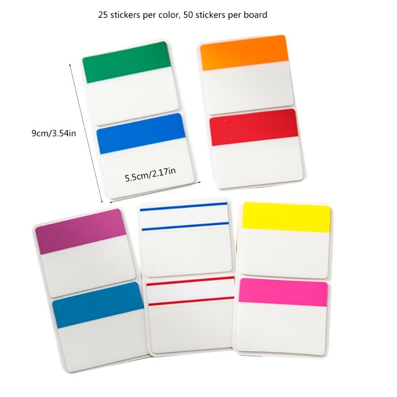 250Pcs Index Stickers Tabs Sticky Index Labels Page Flag Writable Index Flag Page Marker for Books Calendar Notebook